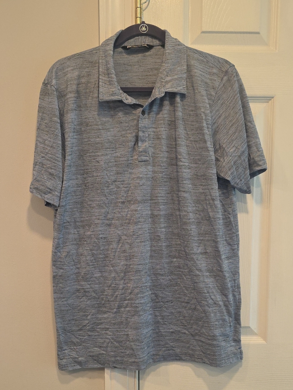 Travis Mathew Blue Heather Polo Shirt